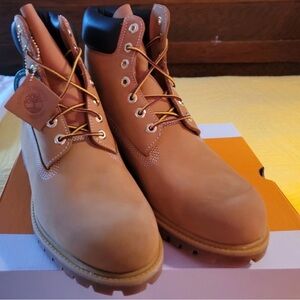 Timberland Men's Premium 6" Waterproof Boots - Wheat, Size 11.5 M